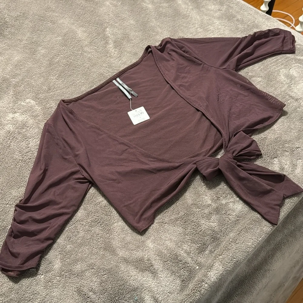 ✨ Anthropologie Mesh Tie Top Sz M